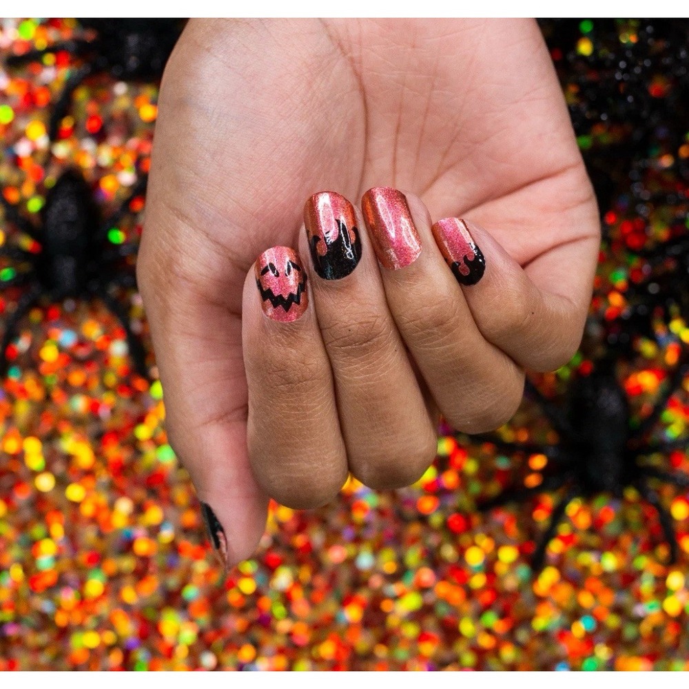 Color Street Nail‎ Strips Hey Pumpkin Halloween Orange & Black